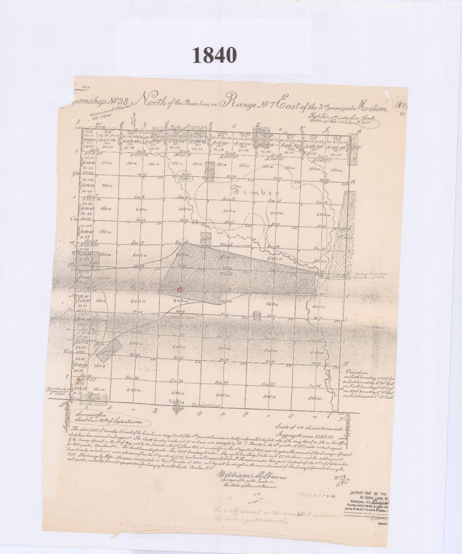 Map, Survey, 1840, Sugar Grove Township, Kane County, Illinois.pdf