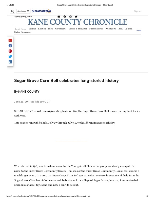 Sugar Grove Corn Boil celebrates long-storied history – Shaw Local.pdf