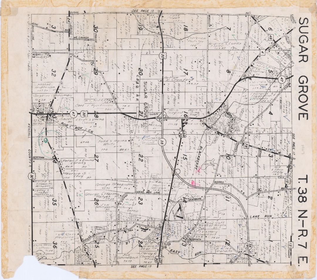 Map, Plat, 1967, Sugar Grove Township, Kane County, Illinois.pdf