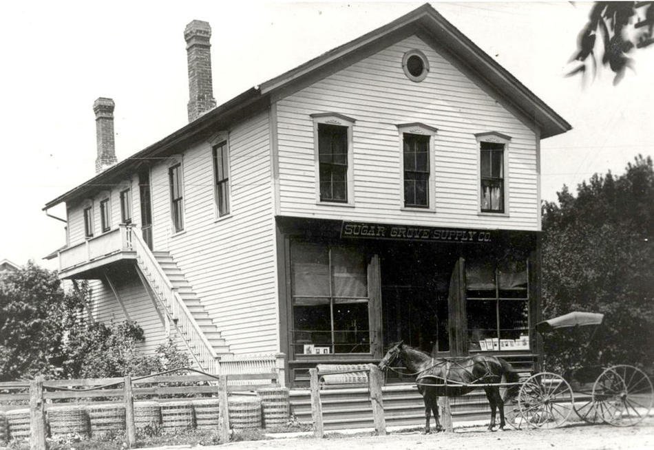 Sugar Grove Supply Co burned down & became site of Keck Store, circa 1890.jpeg