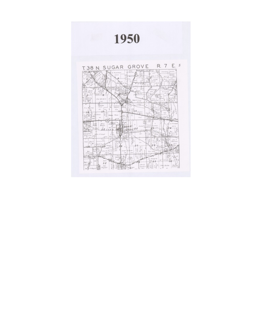 Map, Plat, 1950, Sugar Grove Township, Kane County, Illinois.pdf