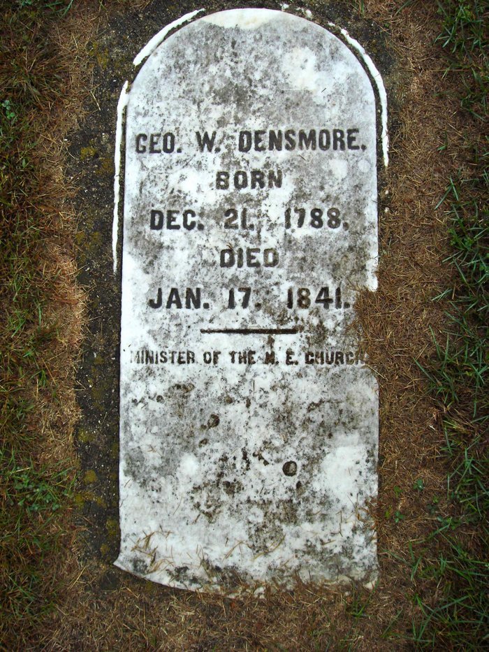 Rev George Densmore - Headstone, Sugar Grove Cemetery.jpg