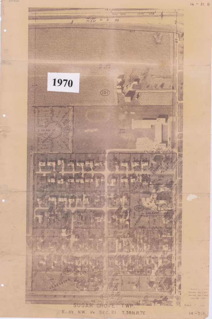 Map, 1970, north side of Village of Sugar Grove, Kane County, Illinois.pdf