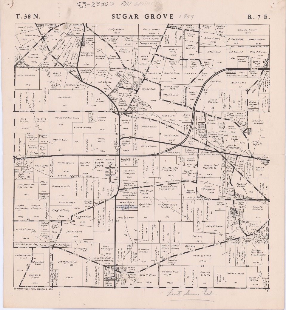 Map,Plat, 1959, Sugar Grove Township, Kane County, Illinois.pdf