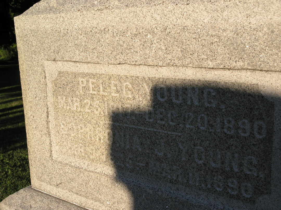 Peleg Young - Headstone, Sugar Grove Cemetery 3.jpg