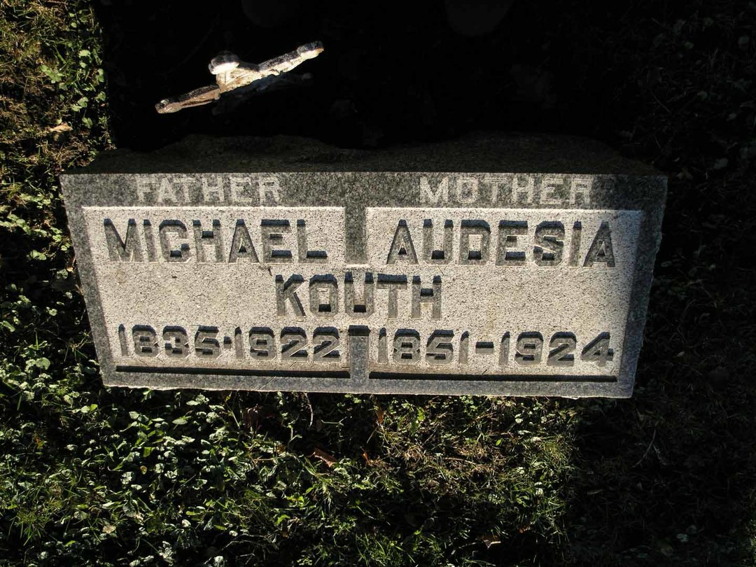 Michael Kouth 1835 - 1922 and Audesia Kouth 1851 - 1924 -  Reduced.jpg