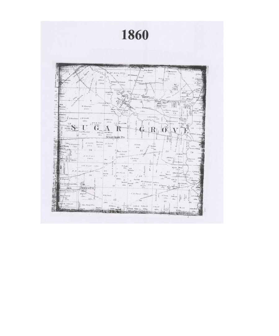 Map, Plat, 1860, Sugar Grove Township, Kane County, Illinois.pdf