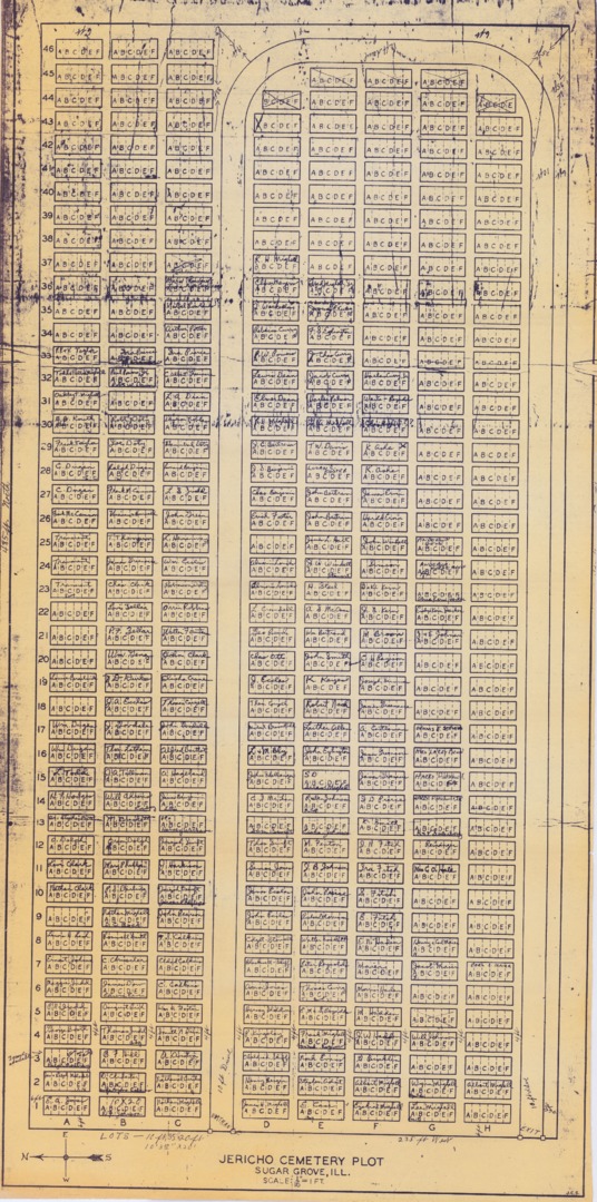 Jericho Cemetery Plot Diagram