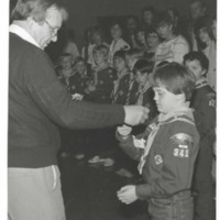 Cub Scouts Pack 341:  Awards Night.  1980s.