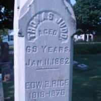 Thomas Judd (1812 - 1882):  Headstone