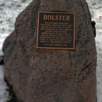 Bolster Family Plaques and Hitching Rock