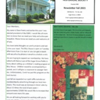 Newsletter Fall 2021: Sugar Grove Historical Society