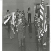 Cub Scout Pack 341:  Presenting the Colors. 1983.