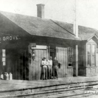 Sugar Grove Railroad Depot and Postmaster inside Depot