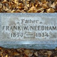 Frank W. Needham (1877 - 1934):  Headstone