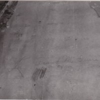 Old Hotel - Underside of wallpaper - Hand dated April 1984