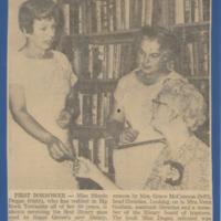 Library:  Minnie Dugan, Grace McCannon, Mrs. Vern Graham