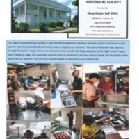 Newsletter Fall 2020:  Sugar Grove Historical Society