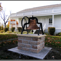 Bliss House Museum with Bell from Sugar Grove Normal and Industrial School