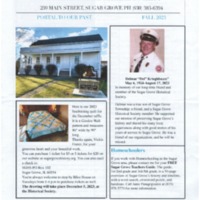 Newsletter Fall 2023: Sugar Grove Historical Society