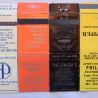 Matchbooks from Sugar Grove Businesses