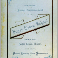 Sugar Grove High School, Eleventh Annual Commencement, June 1887